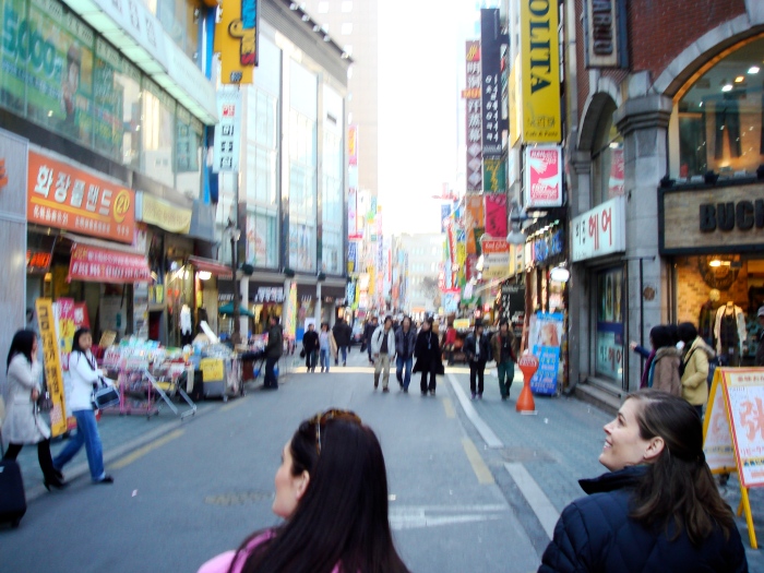Jen Nelson on Seoul street