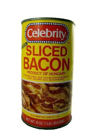 unique bacon product canned bacon