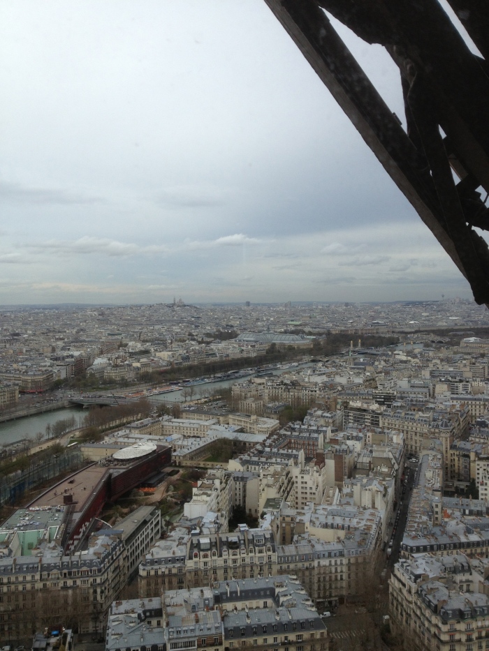 Eiffel Tower view from Jule Verne restaurant