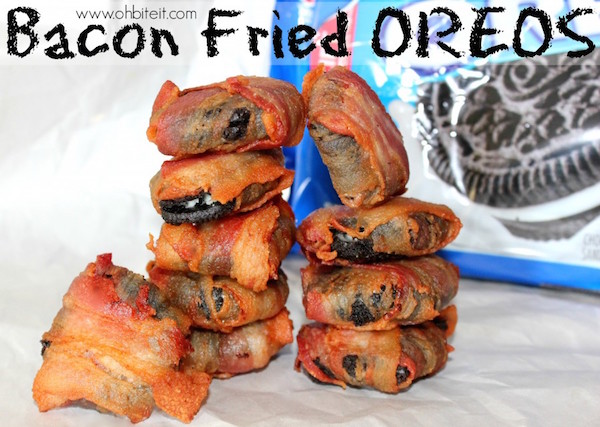 bacon fried oreos